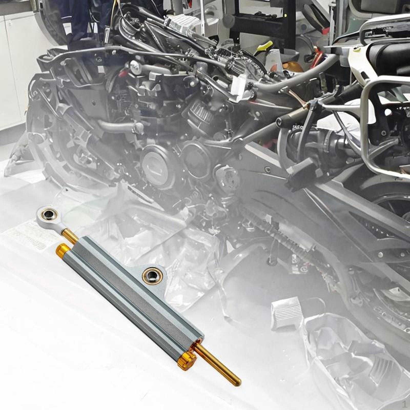 

Мотоциклетний рульовий демпфер, контрольна планка, безпечний алюмінієвий, універсальні запасні частини з кронштейном сірий колір