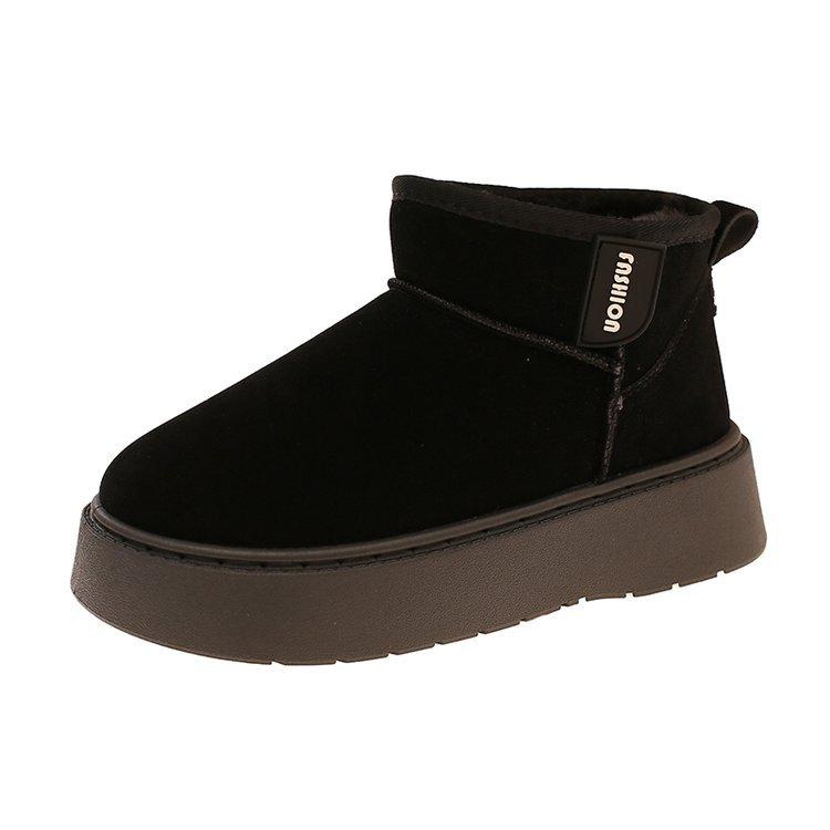 Snow Boots Women's 2025 Winter New Thick-soled Heightening Short Boots Versatile, Light and Warm, Casual Versatile Explosion