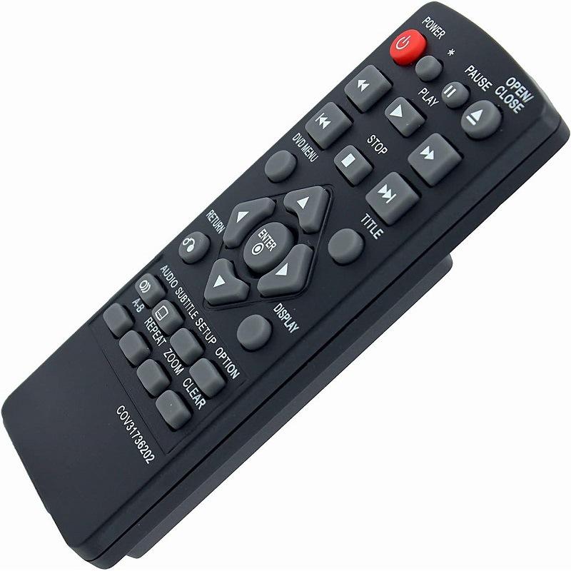 

1Pcs Tv Black Remote Control Cov31736202 Suitable For Dvd Player Dp132 Dp132Nu Controller Diy Accessories
