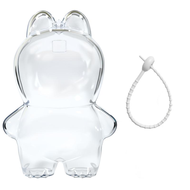 Latest Transparent Case Protective Cover For Labubu 4.0 Pin For Love Plush Doll Display Bag Portable Organizer Box For Labubu Case