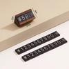 Wood Adjustable Number Letter Price Label Commodity, Wine, Tea, Beauty Products Display Plate Price Cube Tags