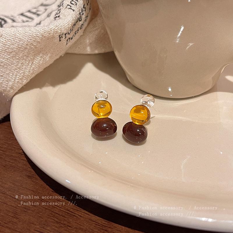 

Корейские высококачественные геометрические серьги с кристаллами для женщин A1721 серебряный