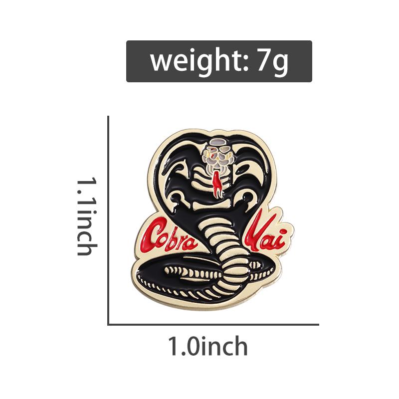 Python Enamel Pins Custom Cobra Brooches Lapel Badges Punk Gothic Animal Jewelry Gift for Friends