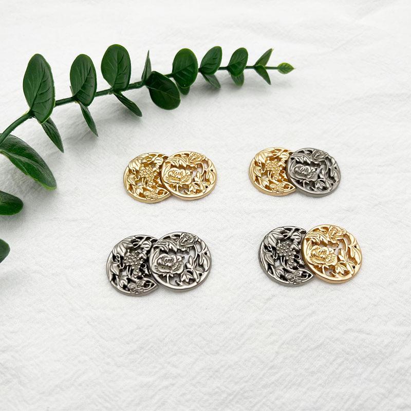 Metal Disc Buckle, Chinese Style Clothes Buttons, All Kinds Of Large And Full Child Buckles, Collar Buckles, Hanfu Cheongsam Buckles, Semi-Round.
