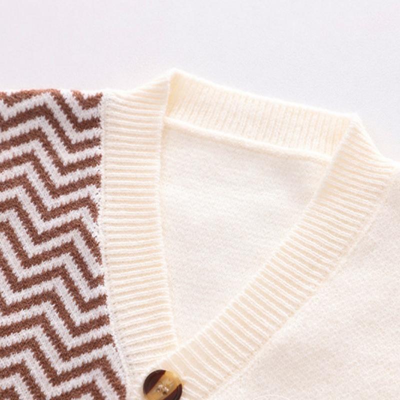 Höst Boutique Barnkläder Baby Pojkkläder Stickad Ärmlös Väst + Denimskjortor + Byxor 3 st Pojkoutfitset