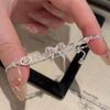 Exquisites Prinzessinnen-Spitzen-Schleifen-Perlen-Zirkon-Armband – Süßes, Nischen-Design Damenschmuck für die Hand