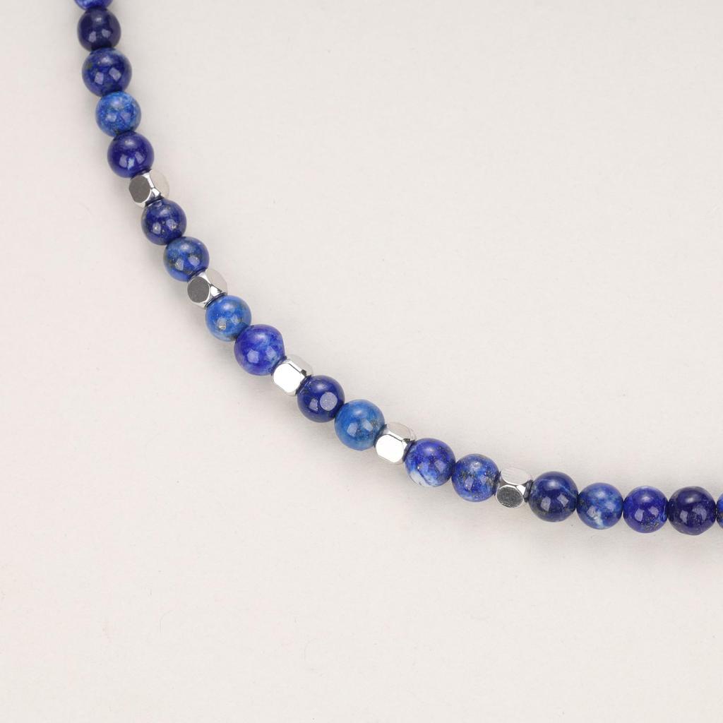 Lapis Lazuli December Birthstone Mantel Necklace for Men and Women [GAVU]