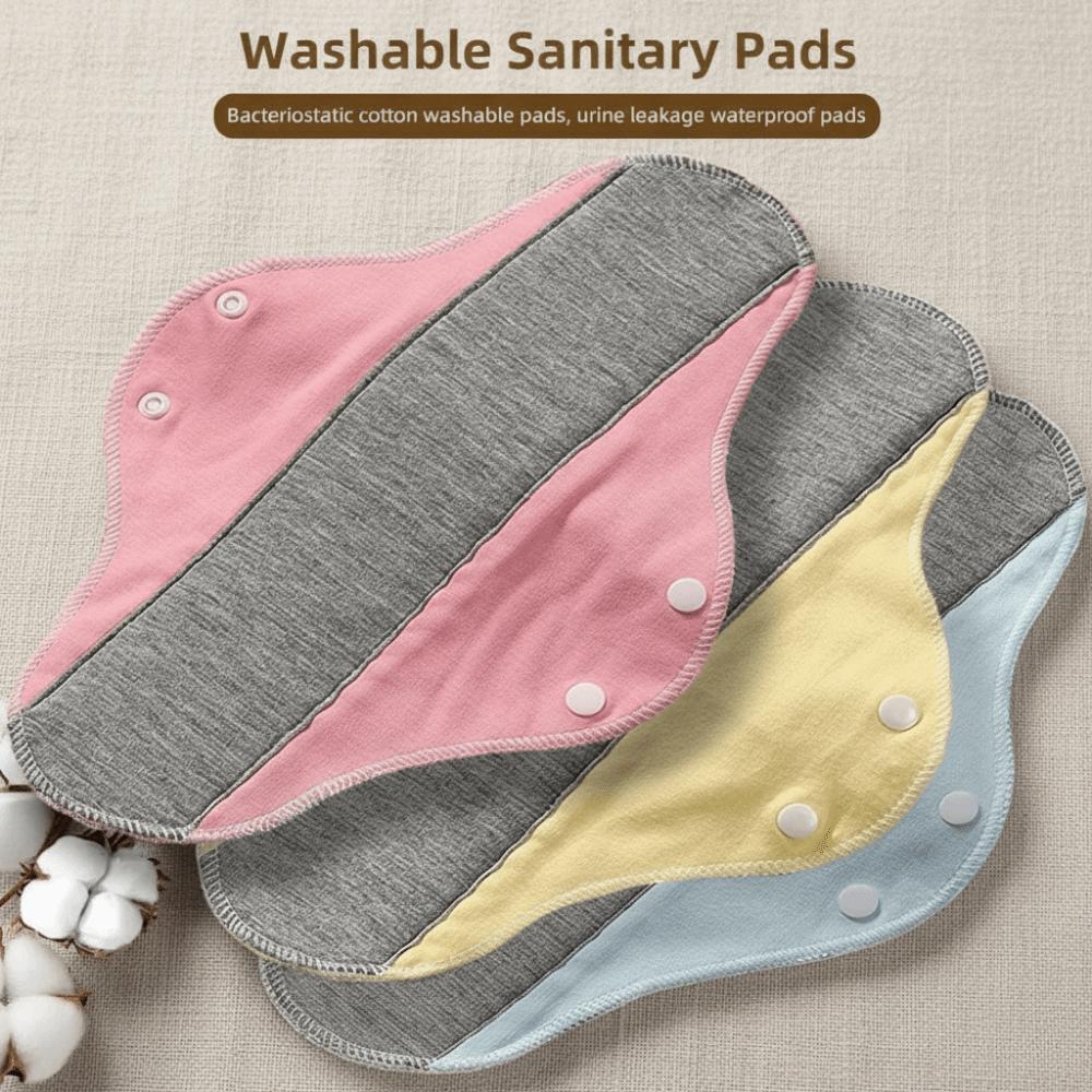Reusable Menstrual Cloth Sanitary Cotton Panty Liners Durable Monthly Absorbent Menstrual