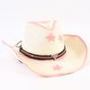 Popular Western Cowboy Straw Hat Men's and Women's Fashion Shade Straw Hat Classic Outdoor Western Cowboy Hat