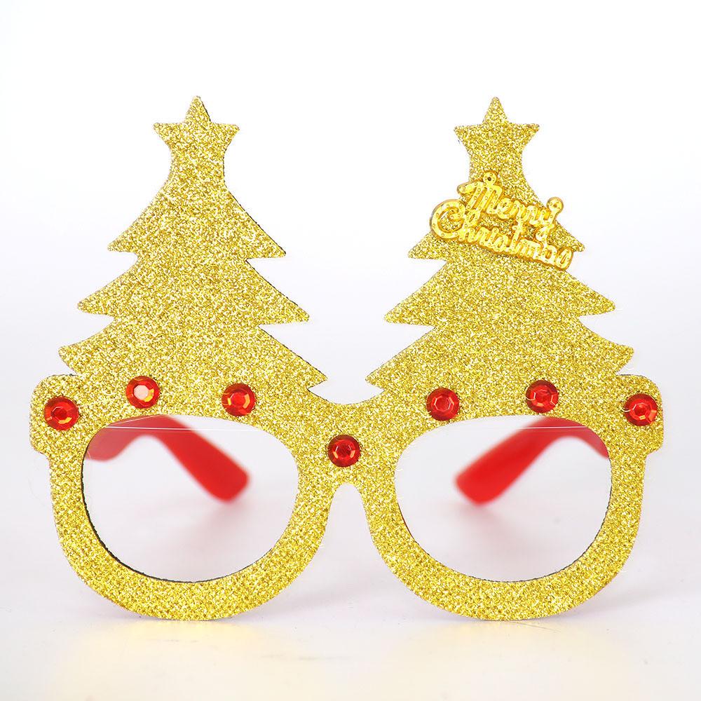 Handmade Plastic Colorful Christmas Glasses Perfect For Kids Featuring Cheerful Santa And Designs Reindeer