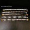 3mm Stainless Steel Tennis Chain with Zircon, Single Row Men's Hip-Hop Jewelry