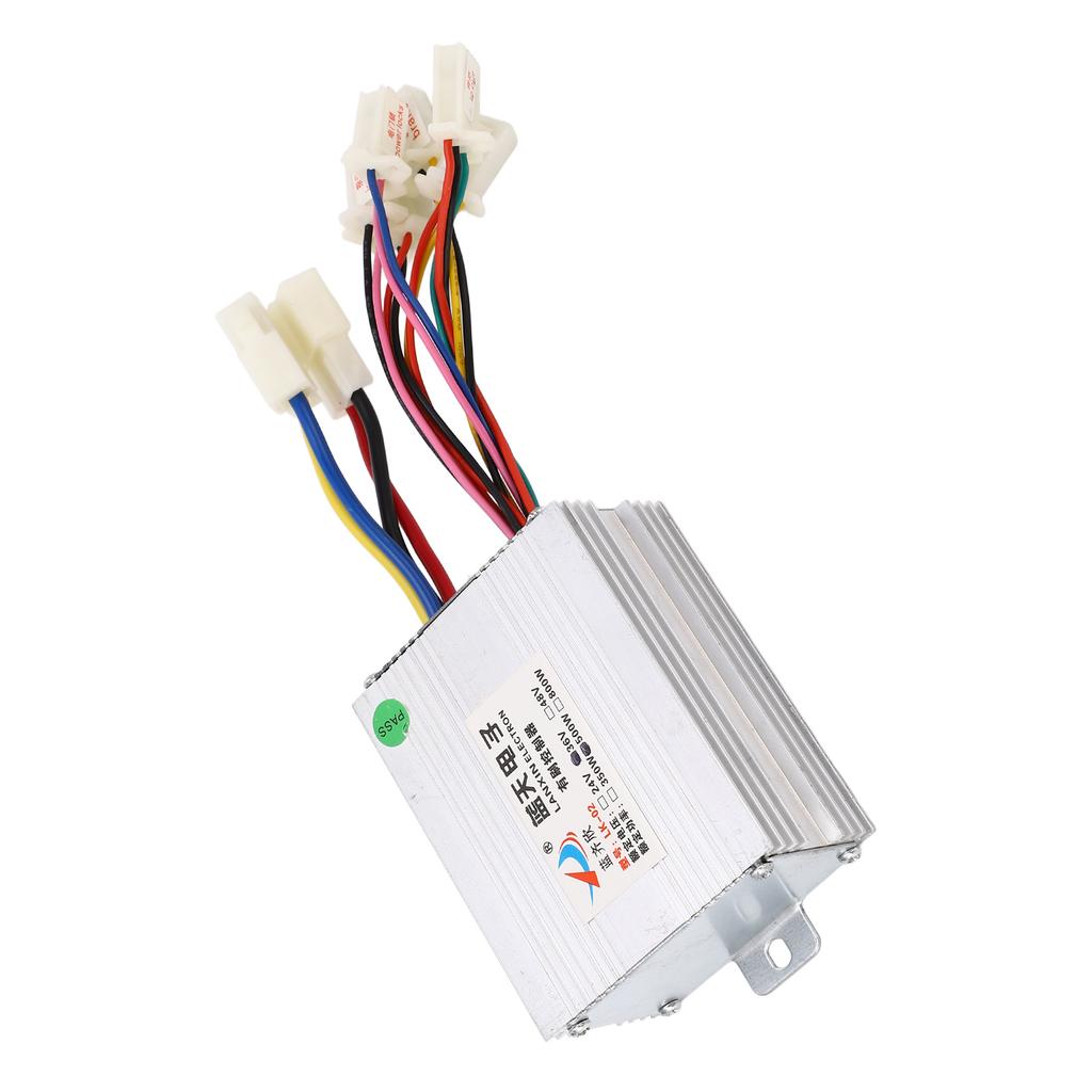 36V 500W Brushed Controller Aluminum Alloy Brush Speed Motor Controller for Electric Bikes Tricycles Motorcycles