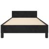 Bed Frame with Headboard Black 90 x 200 cm Velvet