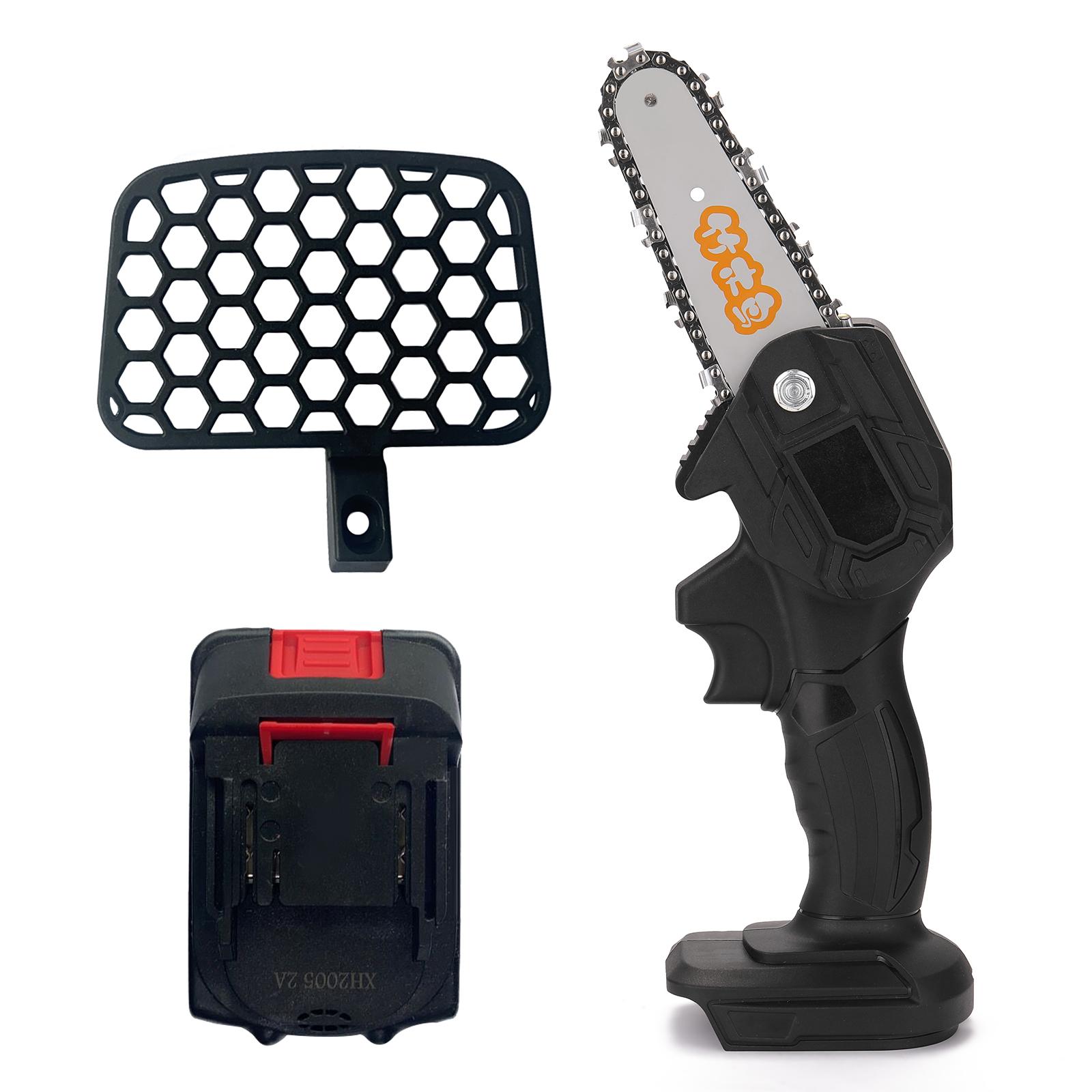 

Портативная электрическая обрезная пила Перезаряжаемые небольшие электрические пилы Деревообработка Одноручная электропила Садовая лесозаготовка Мини-щеточная электрическая цепная пила EU Plug