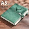 A5 Retro kožený zápisník: Jednoduchý deník v korejském stylu pro obchodní jednání a studenty
