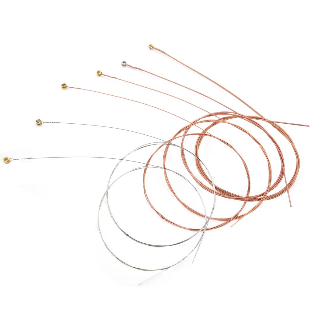 Acoustic Guitar String Replacement AntiRust Coating Light Musical Instrument Accessories(Copper )