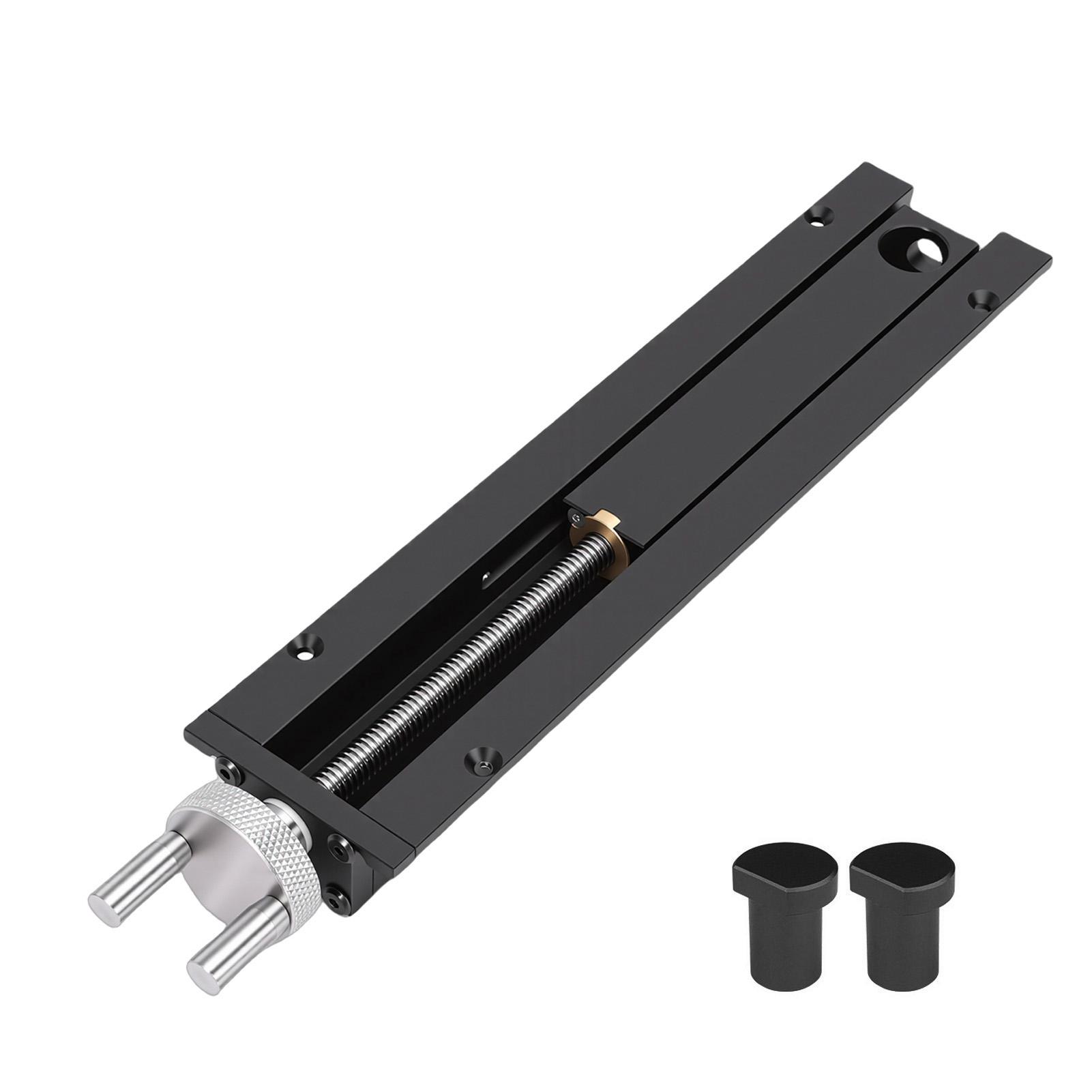 Koogeelife Workbench Tail Vise 0 110Mm Stroke Woodworking Table End Vise Inertial Fixture With 2 Tenon Stopper