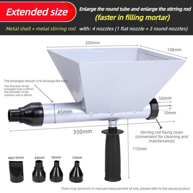 Automatic Cement Gun Grouting Special Tool Electric Cement Mortar Filling Gun Anti-theft Door Windows Grouting Machine