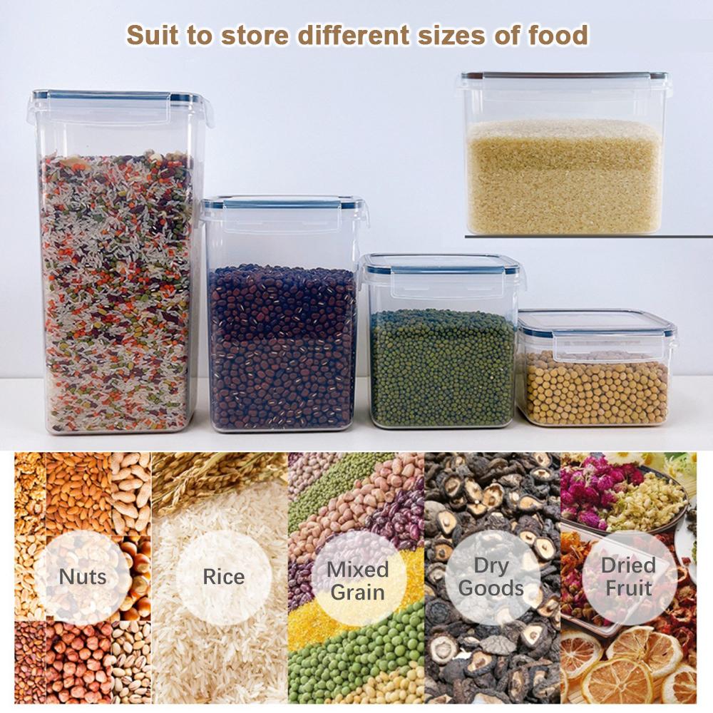 7PCS Food Storage Containers Kitchen Storage Container BPA Free PP Pantry Organization with Lid