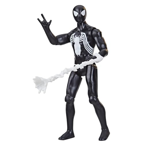Hasbro Marvel Spider-Man Epic Hero Series Symbiote Suit Spider-Man 4-inch (10cm) Action Figure with Accessories, Ages 4 and Up, F8369, Authentic