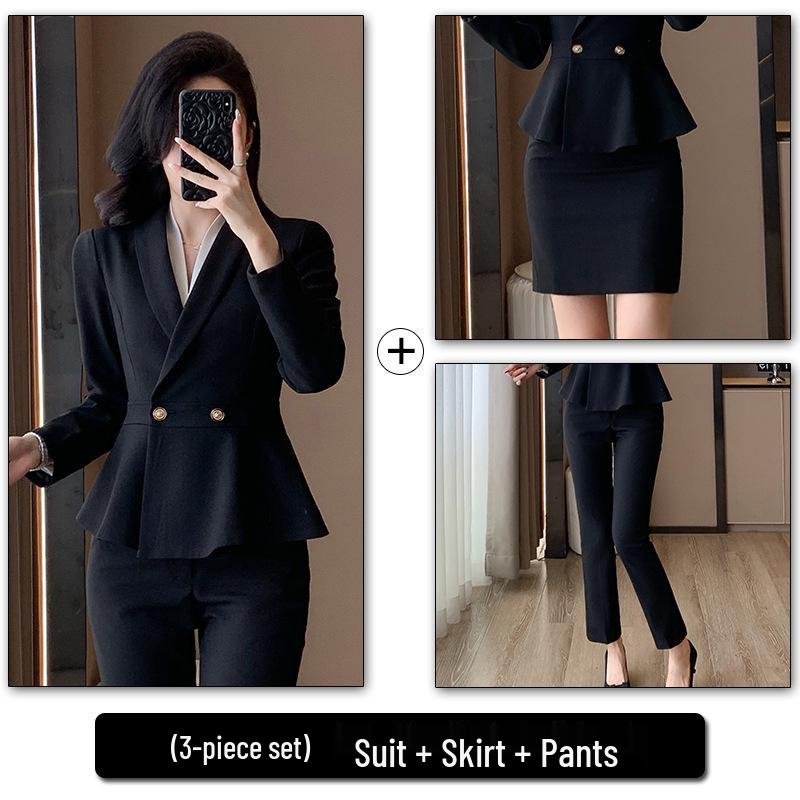Women's High-End Professional Spring/Summer Suit for Office, Hotel, and Beauty Salon
