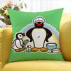 Cute P-Pingu World Various Sizes Square Pillow Case For Car Home Bedchamber Decor