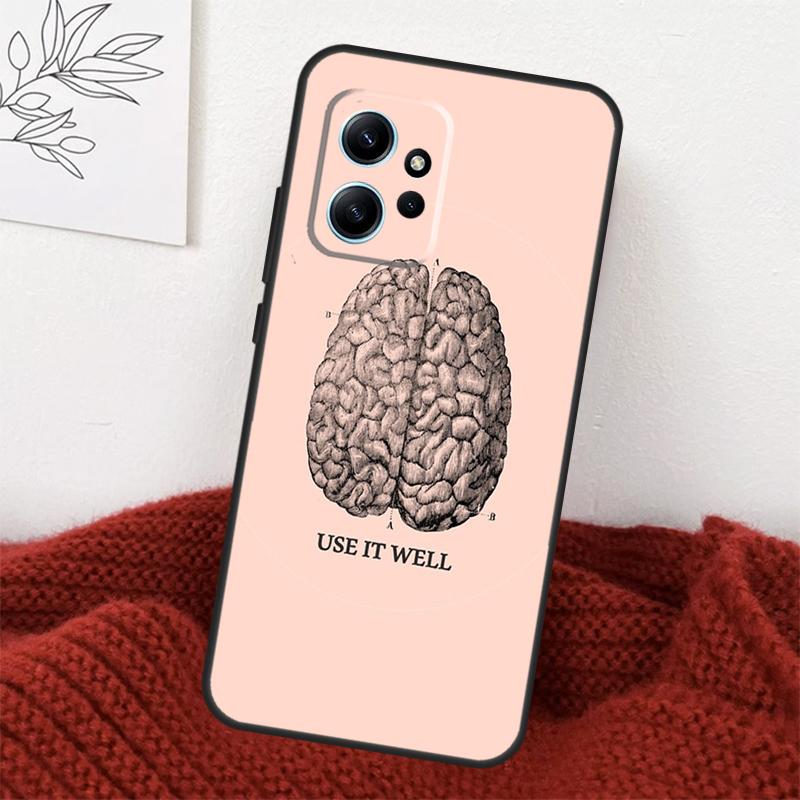 Medical Human Organs Brain Case For Xiaomi Redmi Note 13 9 10 11 12 14 15 Pro Plus Cover For Redmi 15 C 12C 13C 14C 10C