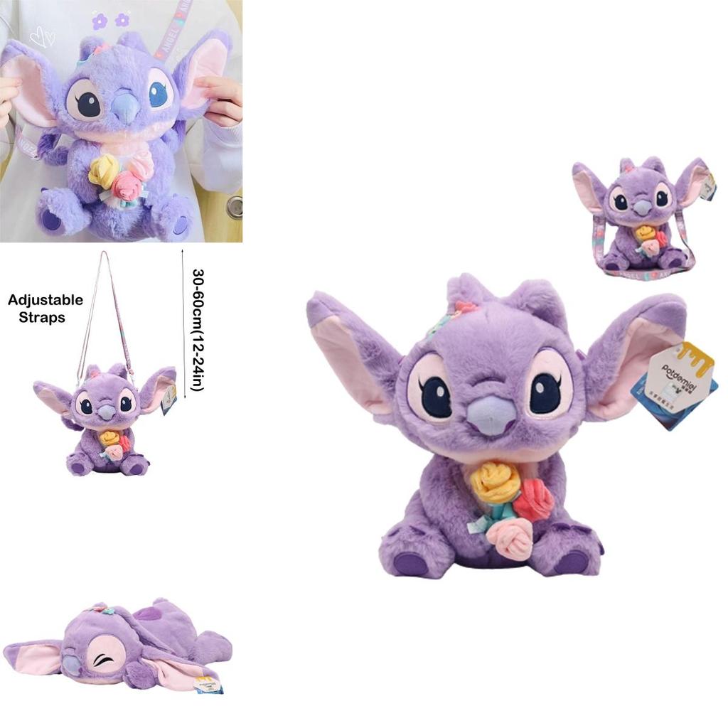 Adorable Lilo Stitch Plush Toys Crossbody Bag For Kids Birthday Xmas Gift