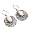 Natural Orange Scolecite Gemstone 925 Sterling Silver Jewelry Earring 2.17" ZS-1393
