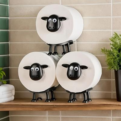 1 Pcs 3D Printed Cute Lamb Tissue Holder, Valentine's Day and Halloween Bathroom Towel Holder