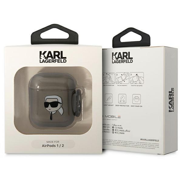 Karl Lagerfeld KLA2HNIKTCK AirPods 1/2cover black/black Karl`s Head