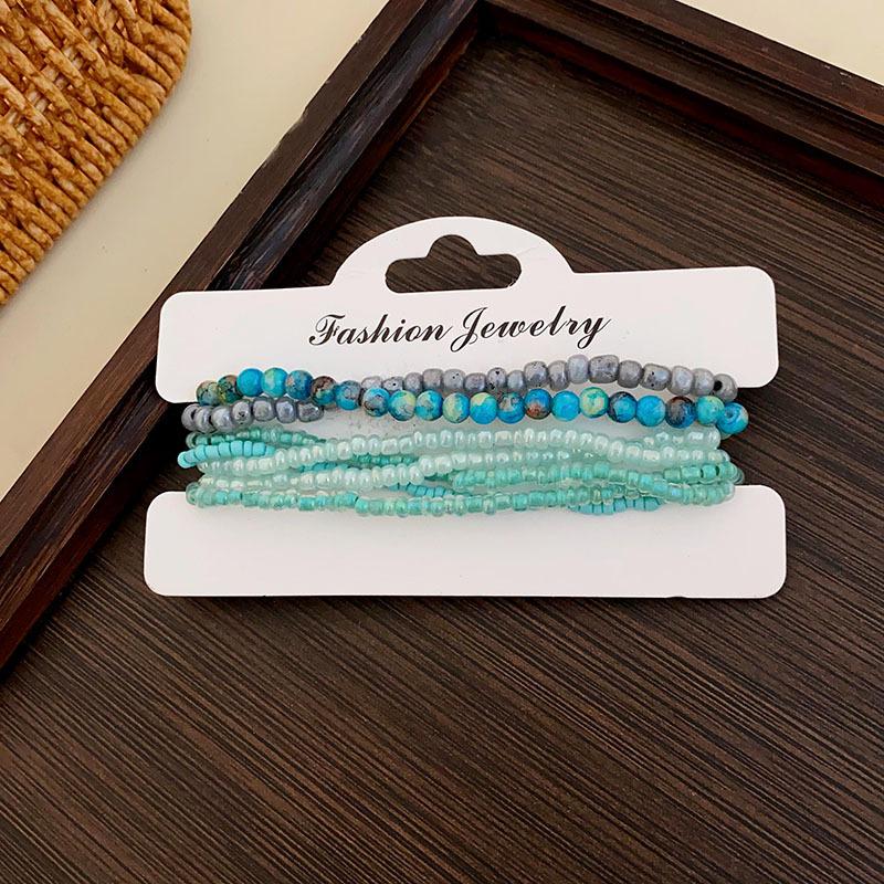 Bohemian Miyuki Multi-Layer Beaded Bracelet: Summer Ethnic Style, Light Luxury Niche Retro Jewelry