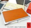 Business Card Holder Card Case Genuine Leather Tochigi Leather Made in Japan Brand Thin Stainless Steel Stylish Gift Men's Women's (Camel)