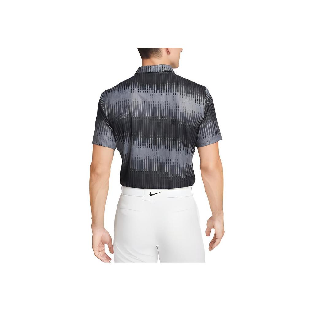 Nike Dri-FIT Gradient Stripe Logo Print Short Sleeve Polo Shirt Men Polo Shirts Black DN2237-068