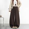 Premium Women's Cotton Wide-Leg Drawstring Pants - Versatile Fall/Winter Casual Wear