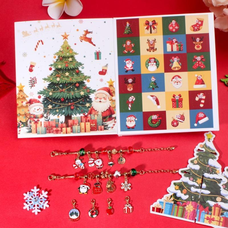 Christmas Children  Bracelet 24 Day Countdown Advent Calendar  Year Party Gift Box Decoration Festival Gifts Blind Box