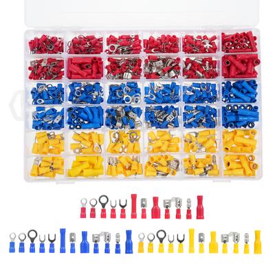 840PCS Cold Pressure Terminal Set Electrical Wire Connectors, Insulated Wire Crimp Terminals, Mixed