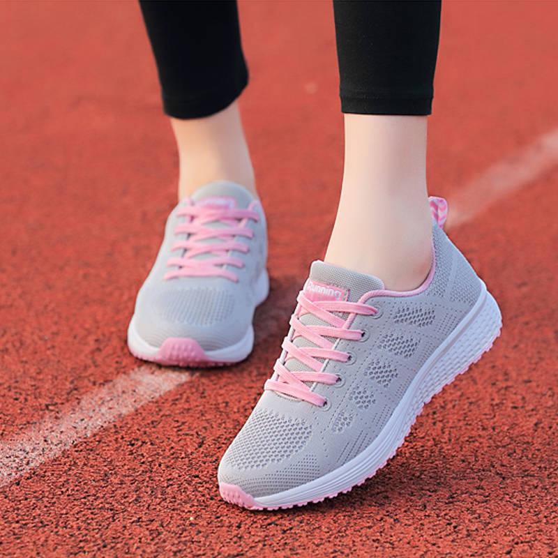 Damen Freizeitschuhe Atmungsaktive Sneaker Damenmode Mesh-Sneaker Schuhe Laufschuhe Damen