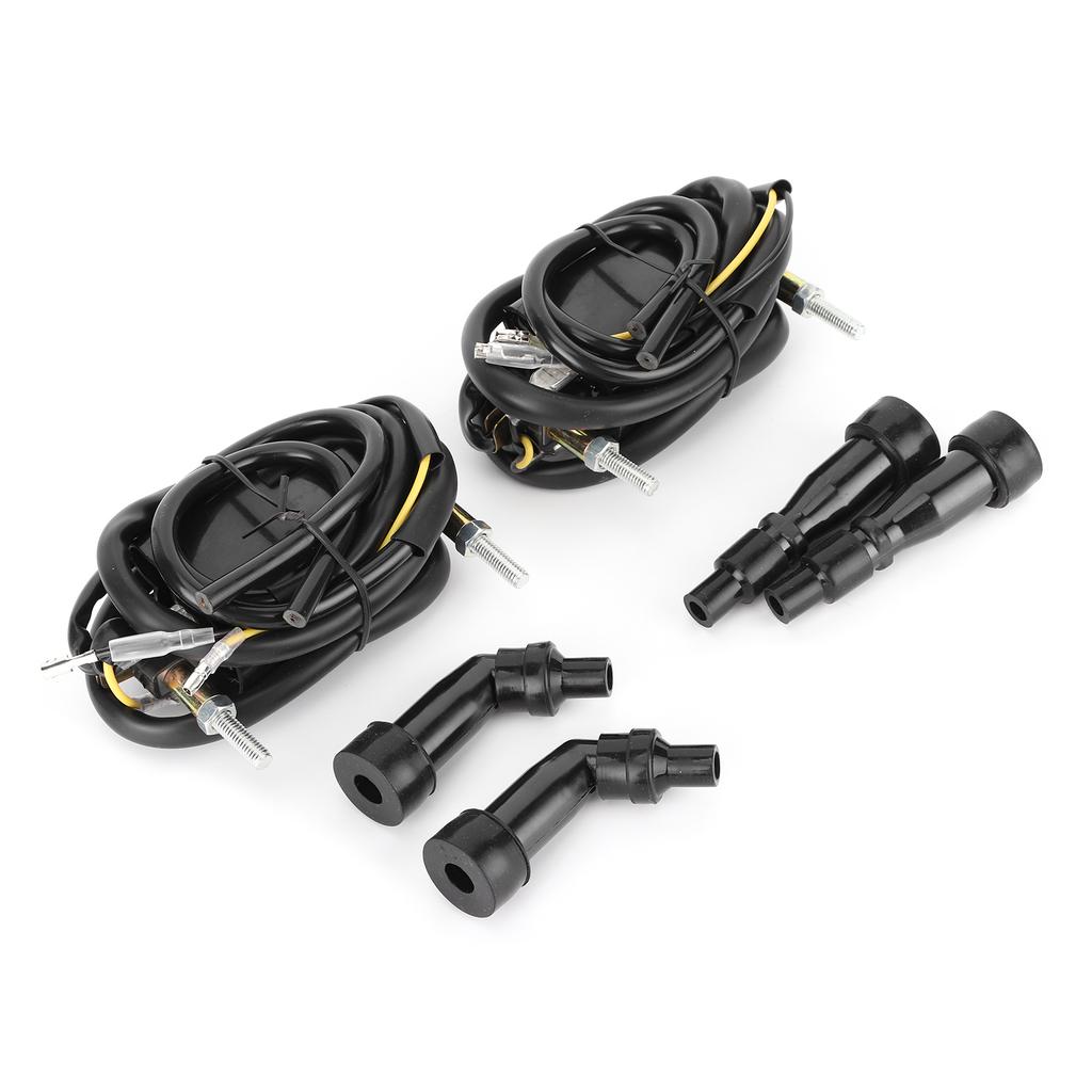 2 Stück Zündspulen 4 Stück Kappen 3341045012 Passend für Suzuki GS550 GS750 GS850 GS1000