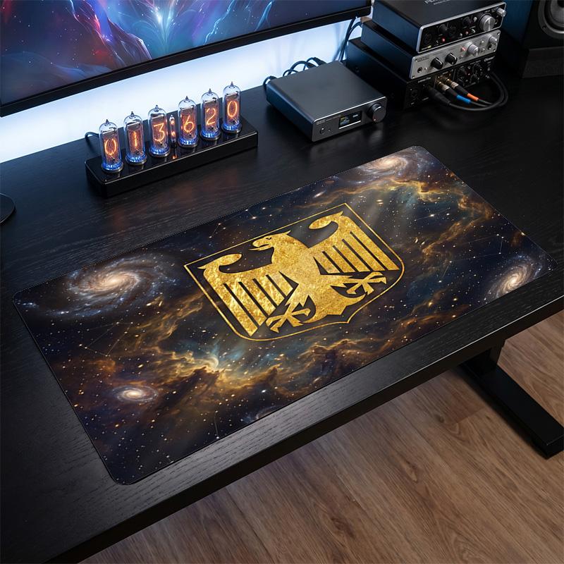 Germany Football Crest Mouse Pad, Extended Non Slip Rubber Desk Mat for Gaming Office Laptop Fan Gift