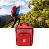 Red Firefighter Bag Large Capacity First Responder Bag Durable Emergency Medical Backpack for Travel Camping