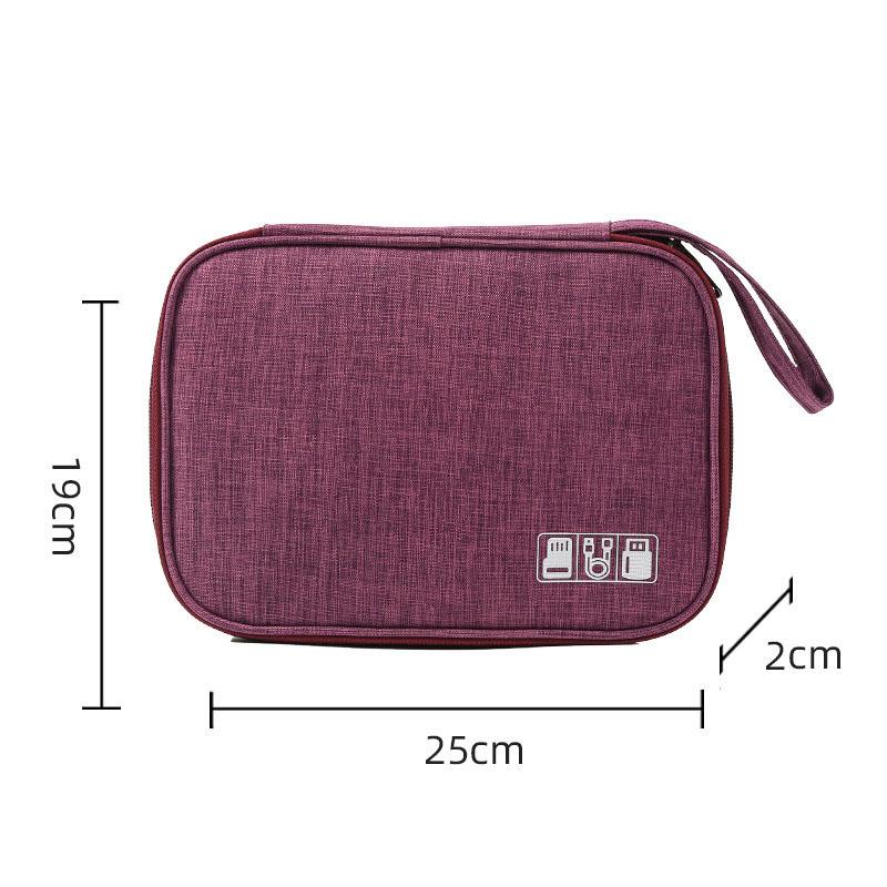 Portable Phone Cable Storage Bag Electronic Accessory Organizer Bag USB OTG Data Cable Charger Plug Travel Waterproof Organizer