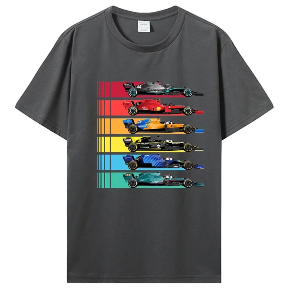 Camiseta para Fans de las Carreras de Equipo Camisetas de un Piloto Lando Norris Hombres Mujeres Camiseta Vintage Camiseta de Algodón Camisetas Tops