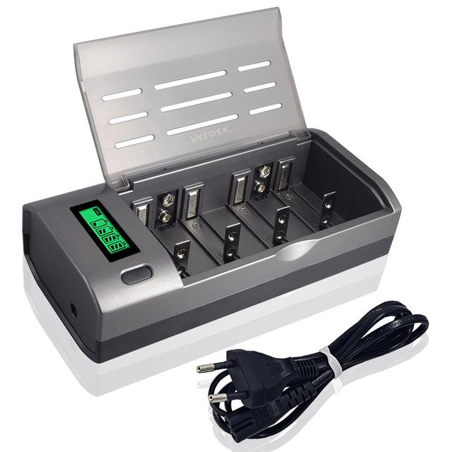 4 Slots LCD Display Battery Charger For Nimh Nicd AA/AAA/SC/C/D/9V Rechargeable Battery