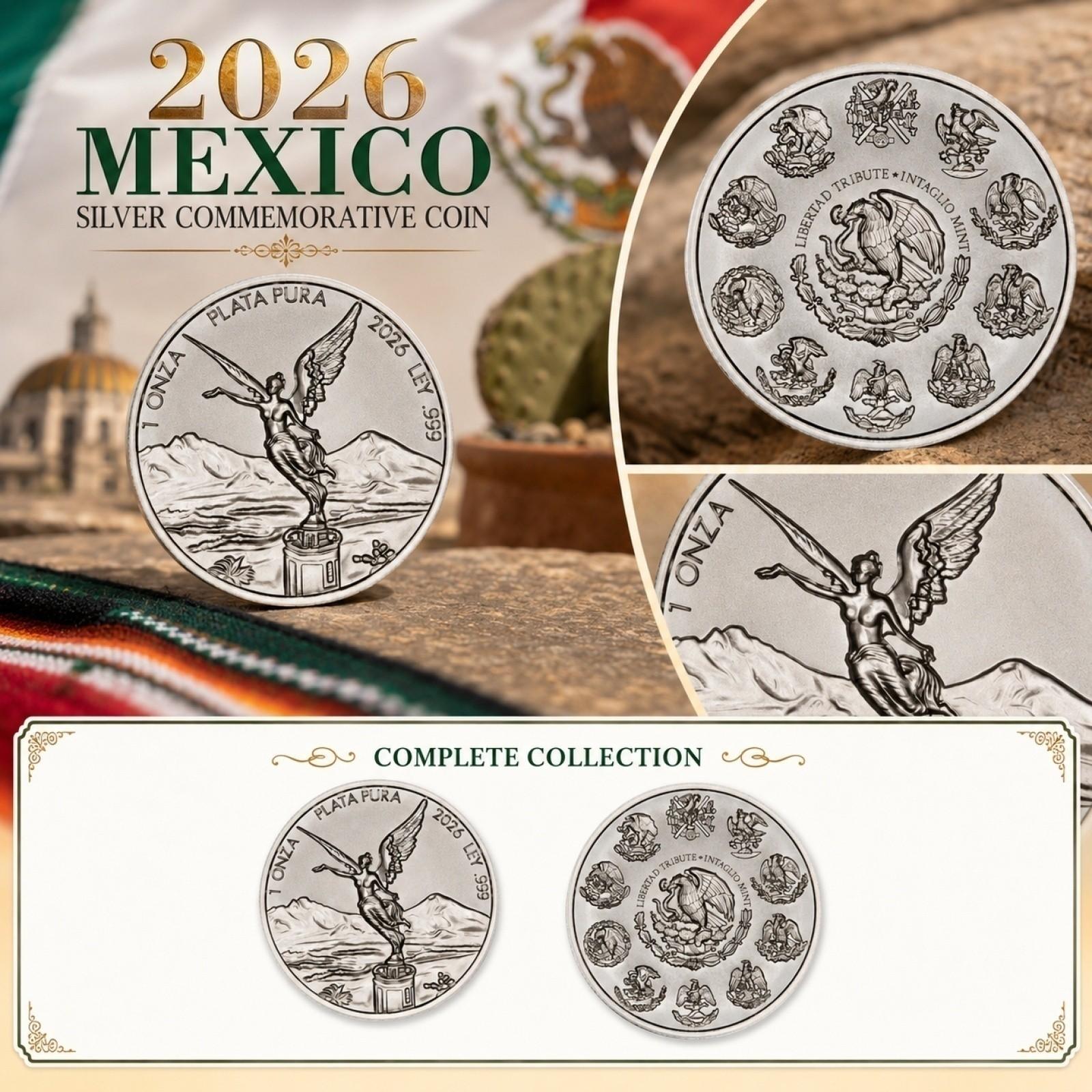 2026 Mexico Commemorative , Collectible Souvenir for Display and Gift Giving One Size