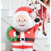3D Standing Santa Claus Foil Balloon - Self-Standing Christmas Decoration for Xmas/New Year Parties, Family Holiday Home Decor