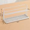 Drain Tray Water Cup Storage Box Carbon Steel Drain Cup Rack Hot Sale Tea Cup Storage Rack  Desktop