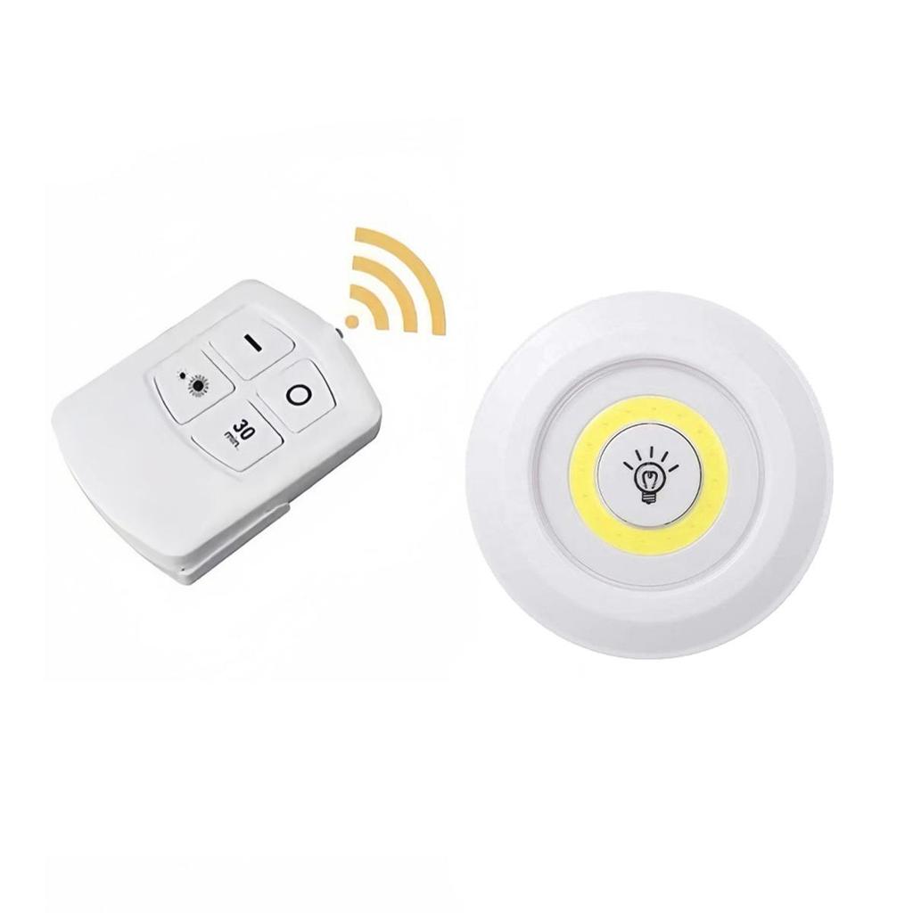 Led Cob Under Cabinet Light 3w Closets Lights Portable Mini Sleep-light Battery-operated Night Bathroom Lighting Warm-white Cold