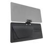 Anti-glare Clip Car Visor Extender PU Leather Clip-on Installation Built-in Glasses Pouch Black For Most Car Models