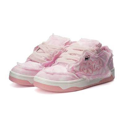 New Denim Frayed Design Casual Shoes Women's Street Fashionable Breathable Sneaker Women's Flat Sneakers